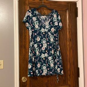 Floral wrap dress